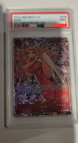 One Piece TCG Card Game Chinese Nami OP01-016 R Exclusive 1st Anniversary Alt - Image 1