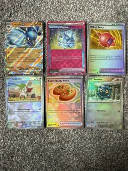 6x Prismatic Evolutions Pokeball, EX & Ace Spec TCG Pokemon Cards - Image 1