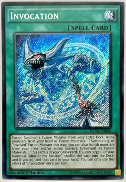 FUEN-EN035 Invocation - Secret Rare 1st Edition Near Mint YuGiOh Card - Image 1
