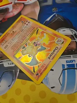 1999 Pokemon TCG Base Set Unlimited Charizard Holographic Vintage Card #4/102 Nm - Image 4