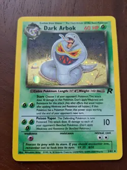 Pokemon TCG Dark Arbok Holo Card 2/82 Team Rocket Series - Image 1