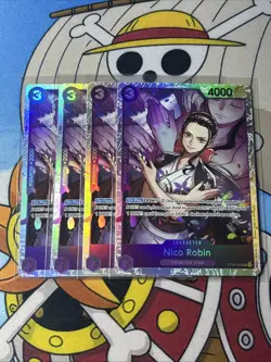 Nico Robin ST26-003 Super Rare Starter Deck One Piece Mint NM Condition X4 Cards - Image 1