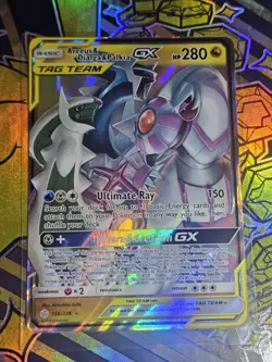 Pokemon Arceus & Dialga & Palkia GX Tag Team Card 156/236 Sm-Cosmic Eclipse NM/M - Image 1