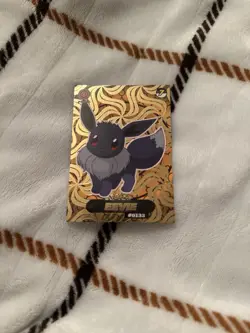 Eevee SHADOW - Pokemon Stained Glass Crystal Card *Rare* - Image 1