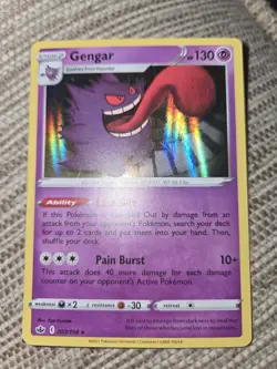 Pokemon TCG Chilling Reign Gengar Holo Rare Card 057/198 - Image 1