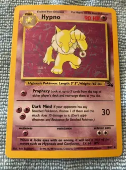 HYPNO # 8/62 Hologram Foil Rare Fossil Pokemon Card PSA READYU Mint CardU - Image 1