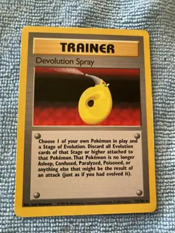 DEVOLUTION SPRAY # 72/102 Rare Base Set Pokemon Card PSA READYU Mint CardU - Image 1