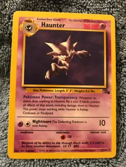 HAUNTER 21/62 Rare Fossil Non Holo Pokemon Card PSA READYU Mint CardU - Image 1