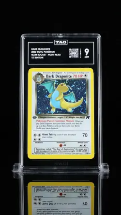 Tag 9 Team Rocket Dark Dragonite Holo 1st Edition 5/82 Pokemon Card Mint - Image 1