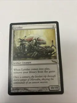 MTG Magic the Gathering Mirrodin Leveler Card Rare MRD Edition - Image 1
