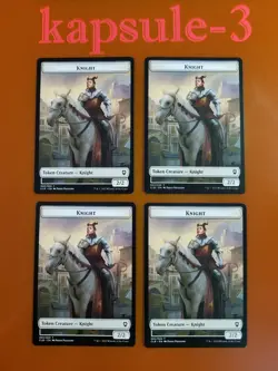 4x Knight | TOKEN 002/020 | Battle for Baldur's Gate | MTG Magic Cards - Image 1