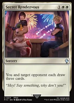 1 x Secret Rendezvous (0217) - Foil - Commander: Final Fantasy - NM-Mint - MTG - Image 1