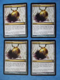 MTG Magic the Gathering TAINTED SIGIL ALARA REBORN NM X4 ACTUAL PICTURES - Image 1