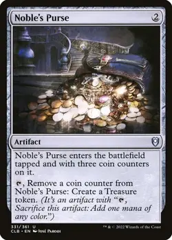 NM Foil Noble's Purse, MTG, Baldur's Gate, Magic, 331 - Image 1