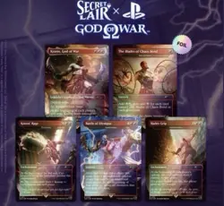 MTG Secret Lair Playstation Foil PRESALE God of War: Greek - Image 1