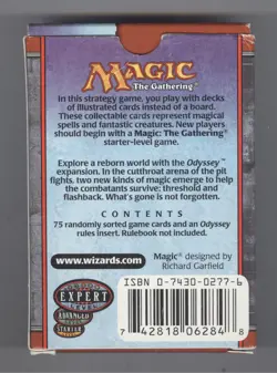Magic: The Gathering MTG Odyssey Empty Deck Box Tournament Pack Vintage LP - Image 2