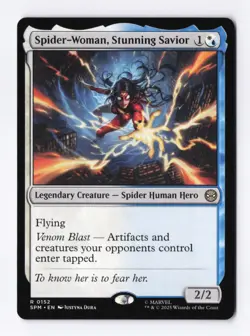 Spider-Woman, Stunning Savior 0152 (R) MTG Marvel's Spider-Man (SPM) - Image 1