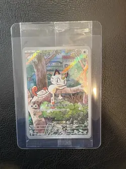 Pokemon card Promo 192/SV-P Meowth Scarlet & Violet sv8 Electric - Image 1