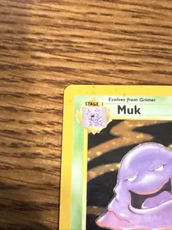 Pokemon TCG Muk Holo Rare Card 13/62 Fossil MP - Image 4