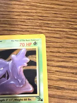 Pokemon TCG Muk Holo Rare Card 13/62 Fossil MP - Image 5