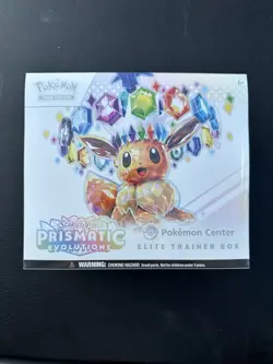 Pokemon Center Prismatic Evolutions Elite Trainer Box ETB - Sealed Small Tear - Image 1
