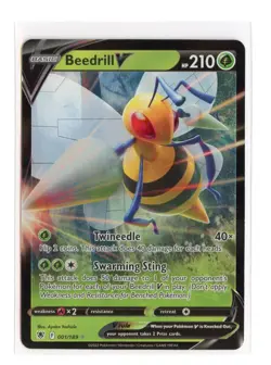 Beedrill V 001/189 Ultra Rare Holo Astral Radiance Pokemon TCG - Image 1