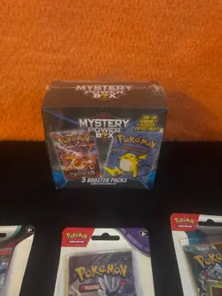Pokemon Walmart Mystery Power Box 5 Booster Packs + Sealed Lot , blisters - Image 2