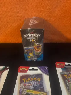 Pokemon Walmart Mystery Power Box 5 Booster Packs + Sealed Lot , blisters - Image 3