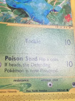 Bulbasaur Non-Holo 2002 Pokemon Expedition #94/165 Common Lightly Played - Image 4