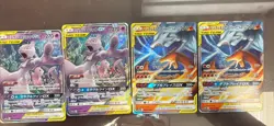 Pokemon TCG Lot Of 4 2x Japanese Mewtwo & Mew GX And 2x Reshiram And Charizard - Image 2