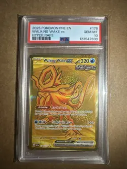 Pokemon TCG Walking Wake ex 178/131 Prismatic Evolutions Gold Hyper Rare PSA 10 - Image 1