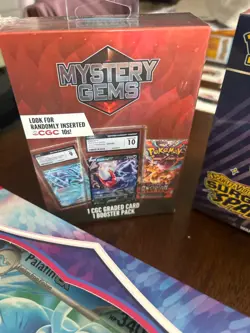sealed pokemon lot sparks etb mega gangar deck 2 mystery slabs and more - Image 4