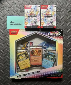 SET OF TWO Pokemon Prismatic Evolutions Booster Bundles & Poster Collection TCG - Image 1
