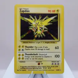 Pokemon TCG - Zapdos 16/102 Base Set Holo Rare WOTC 1999 - EXC/NM - Image 2