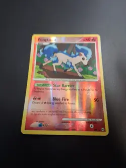 Pokemon Platinum Arceus SH11 Ponyta Reverse Foil LP Fast Ship - Image 2