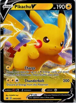 Pokemon TCG Pikachu V SWSH061/307 SWSH Black Star Promos NM - Image 1