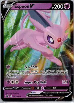Pokemon TCG Espeon V SWSH201 SWSH Black Star Promos NM - Image 1