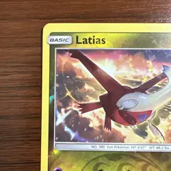 Latias Rare Reverse Holo 153/236 Sm-Unified Minds Pokemon TCG - Image 2