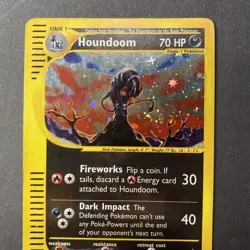 Houndoom H11/H32 Aquapolis Holo Pokemon TCG E-reader HP - Image 5