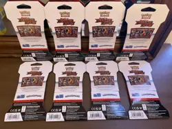 Pokemon Destined Rivals Sleeved Booster Pack LOT of 8 Sealed Packs - Image 2