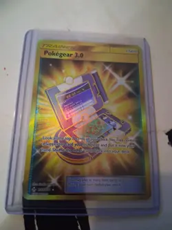 Pokemon 2019 TCG Unbroken Bonds Pokegear 3.0 Gold Secret Rare Trainer 233/214 - Image 1