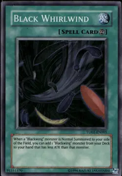 Black Whirlwind Light Creased Turbo Pack Super TU01-EN005 Yu-Gi-Oh! - Image 1