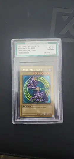 2001 Upper Deck YUGIOH #SDY-006 ULTRA RARE DARK MAGICIAN - DARK 10.0 GEM MINT - Image 1