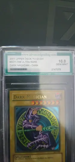 2001 Upper Deck YUGIOH #SDY-006 ULTRA RARE DARK MAGICIAN - DARK 10.0 GEM MINT - Image 4