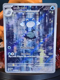 Poliwhirl 176/165 Pokemon TCG Illustration Rare Card Near Mint Condition - Image 1