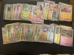 Pokemon TCG Black Bolt & White Flare Pokeball Holo 70 Card Lot W/ Dupes - Image 1