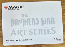 MTG The Brothers' War Art Card, Mox Amber 68/81 - Image 2