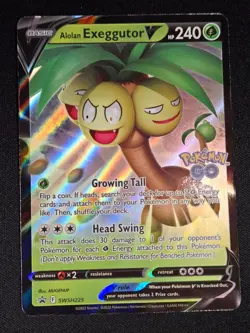 Alolan Exeggutor V SWSH225 SWSH: Sword & Shield Promo Cards Holo - Image 1