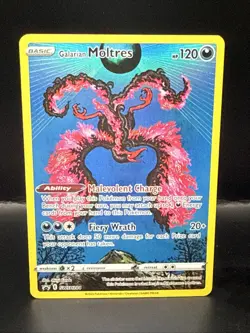Pokemon Galarian Moltres SWSH284 Black Star Promo Pokemon Card - Image 1