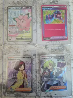 9 Card Pokemon Mixed Lot Bundle Trainers, Holographic, Full Art ,Ex - Image 3